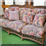 F65. Wicker sofa.